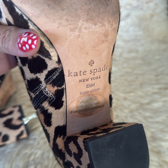 Kate Spade leopard floral ankle boots - Picture 10 of 11